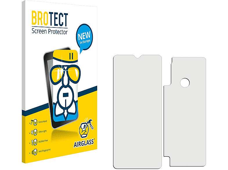 klare Motorola Moto BROTECT G8 Power Lite) Airglass Schutzfolie(für