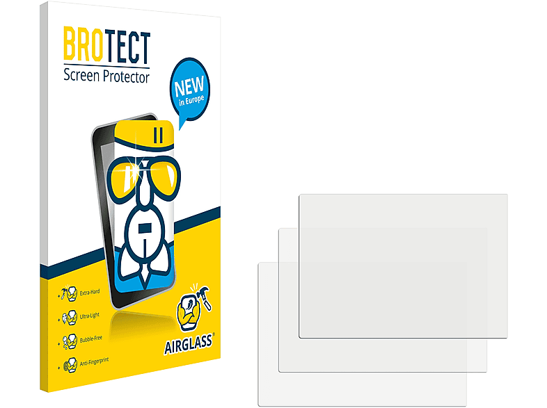 BROTECT 3x Airglass klare Schutzfolie(für Lowrance HDS Live 12\