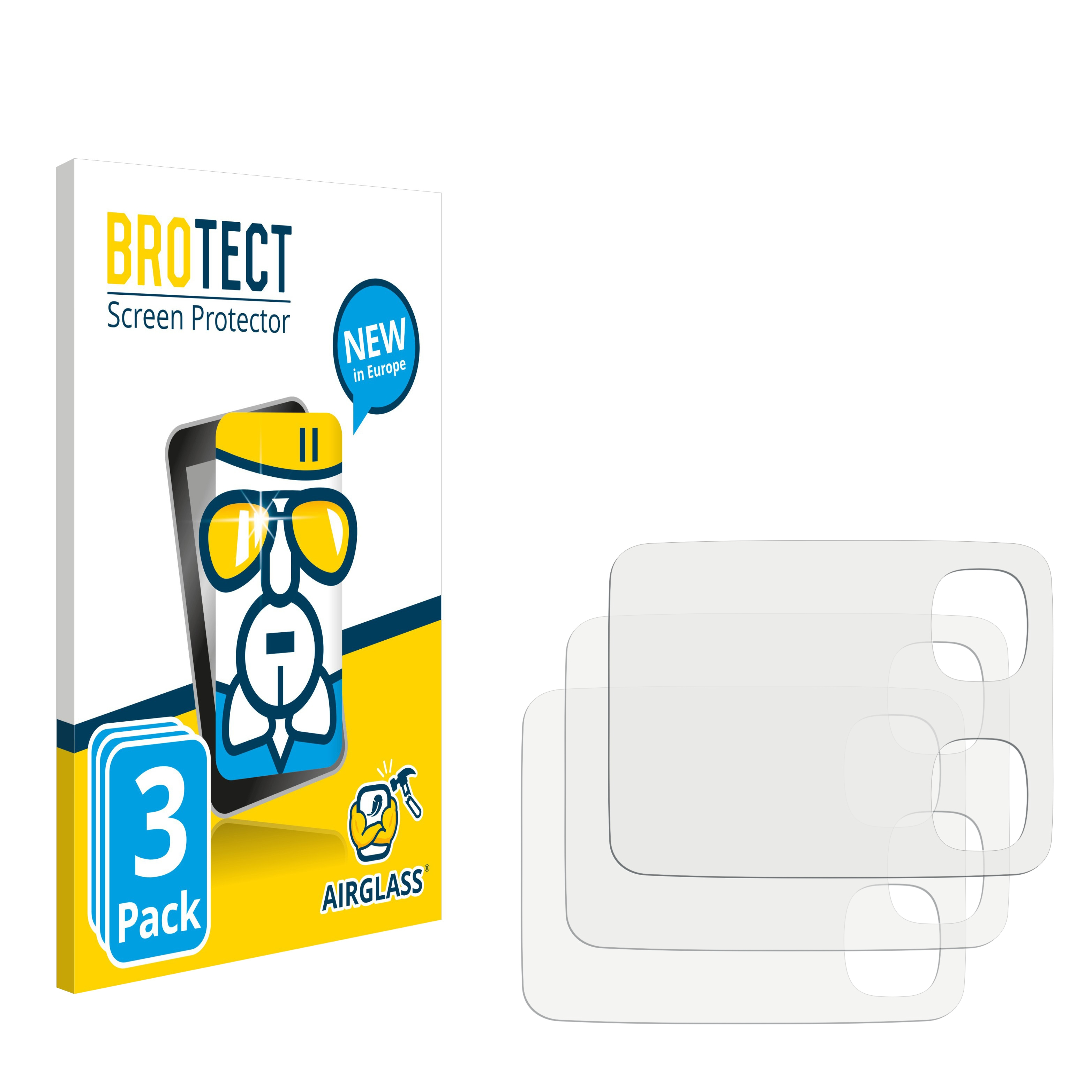 Omron RS2) BROTECT Airglass klare Schutzfolie(für 3x