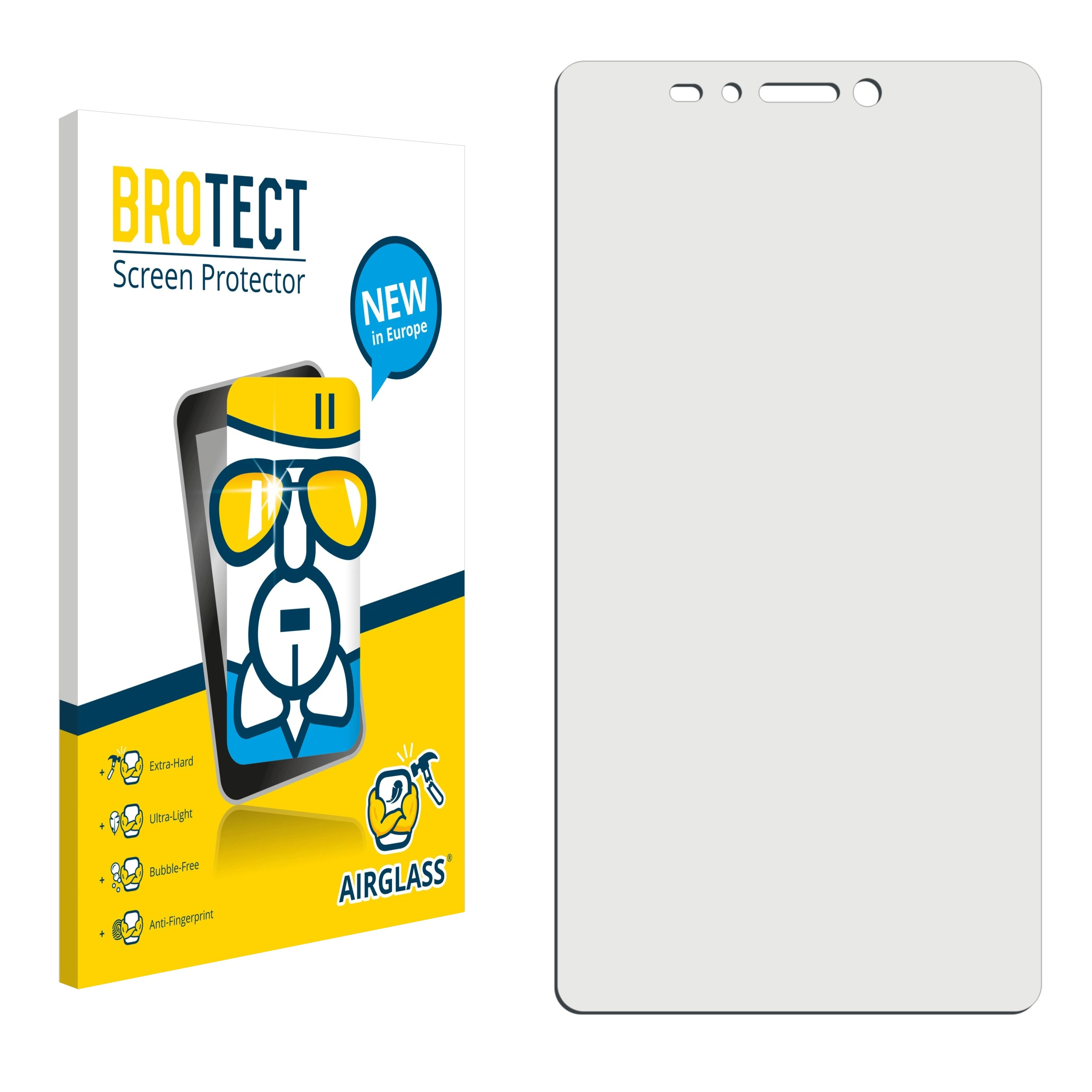 PhonePad BROTECT klare 3) Tecno Airglass Schutzfolie(für