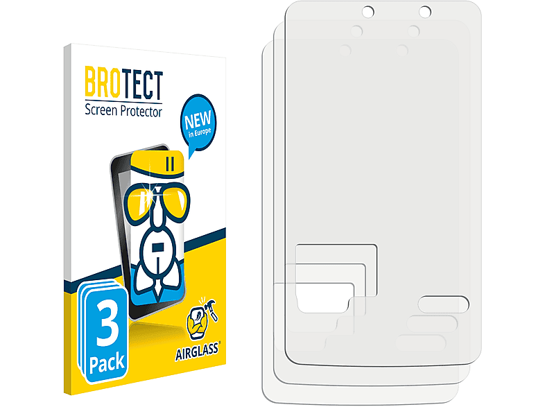 BROTECT 3x Airglass klare Schutzfolie(für Mammut Barryvox)