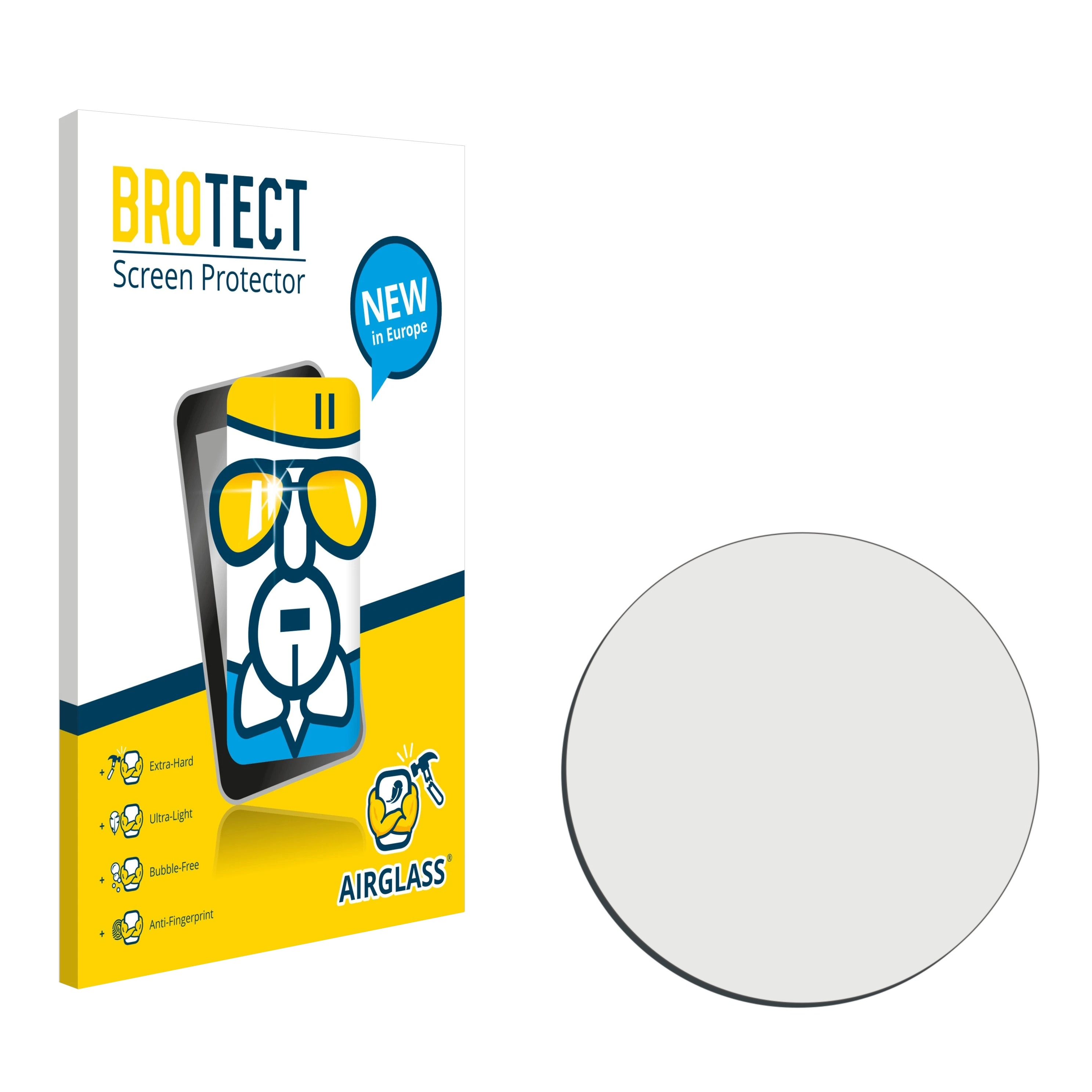 BROTECT Airglass klare Schutzfolie(für Oozoo Q0040 2/3/4/5/6/7/8/10/11) Smartwatches
