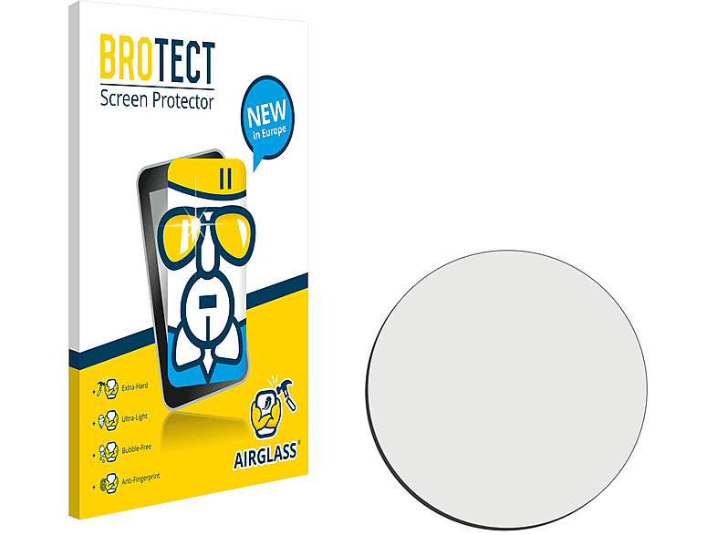 BROTECT Airglass klare Schutzfolie(für Universal Kreisrunde Displays (ø: 32 mm))