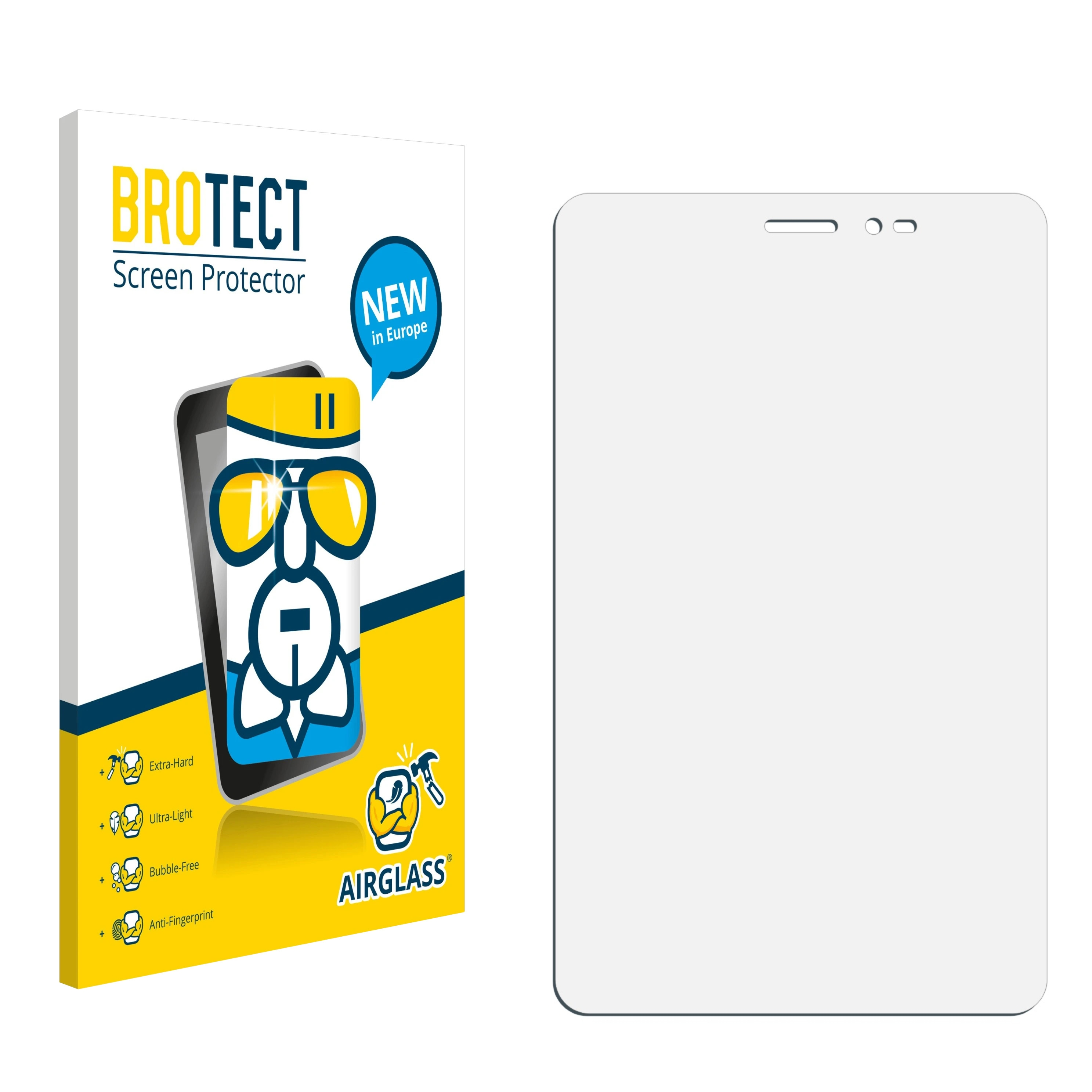 BROTECT Airglass 8.0) T1 Huawei MediaPad Schutzfolie(für klare