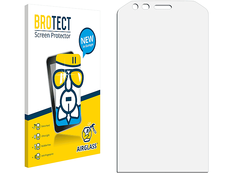 BROTECT Airglass klare Schutzfolie(für Caterpillar Cat S40)