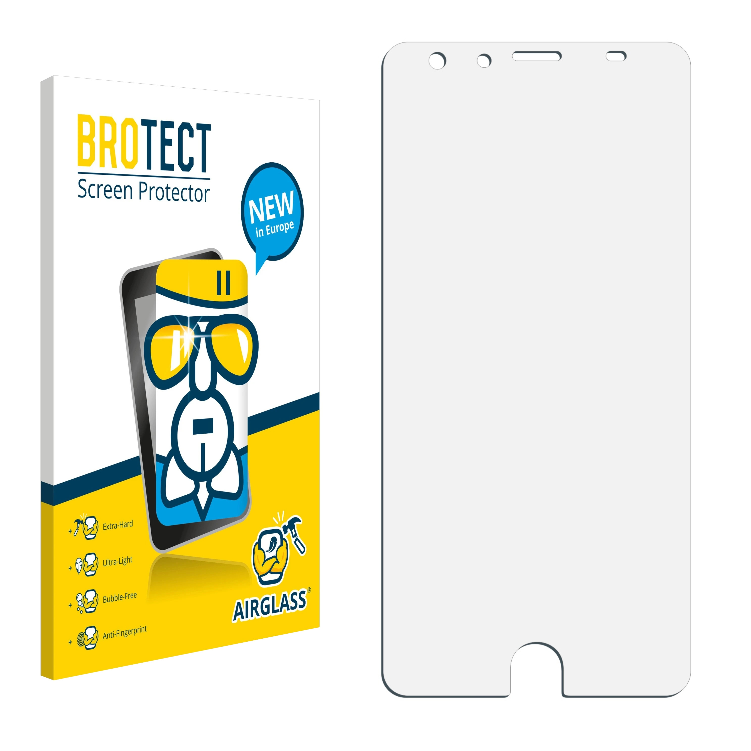Be Touch Ulefone Airglass 2) BROTECT klare Schutzfolie(für