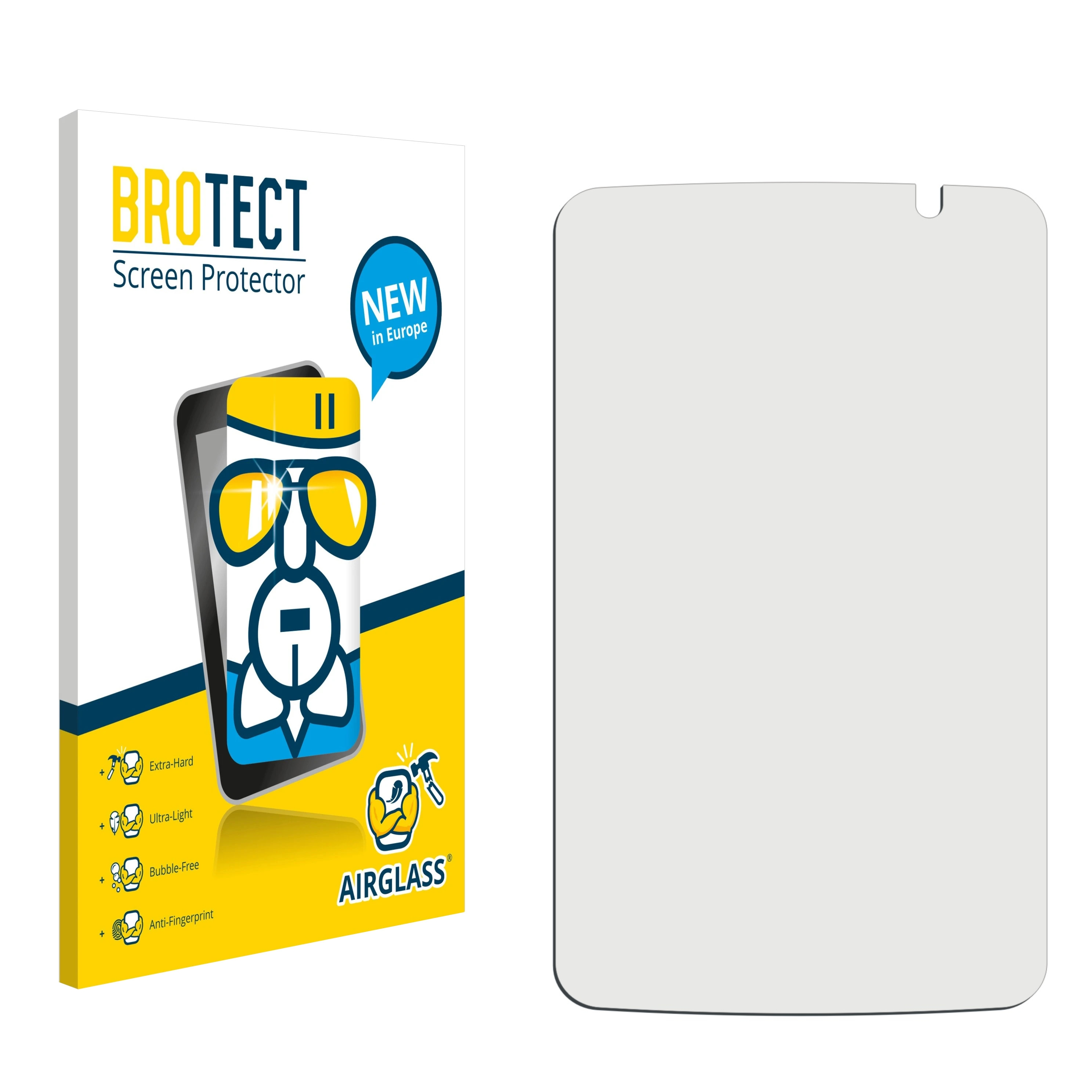 OT-991D) BROTECT Schutzfolie(für Touch Alcatel Airglass One klare