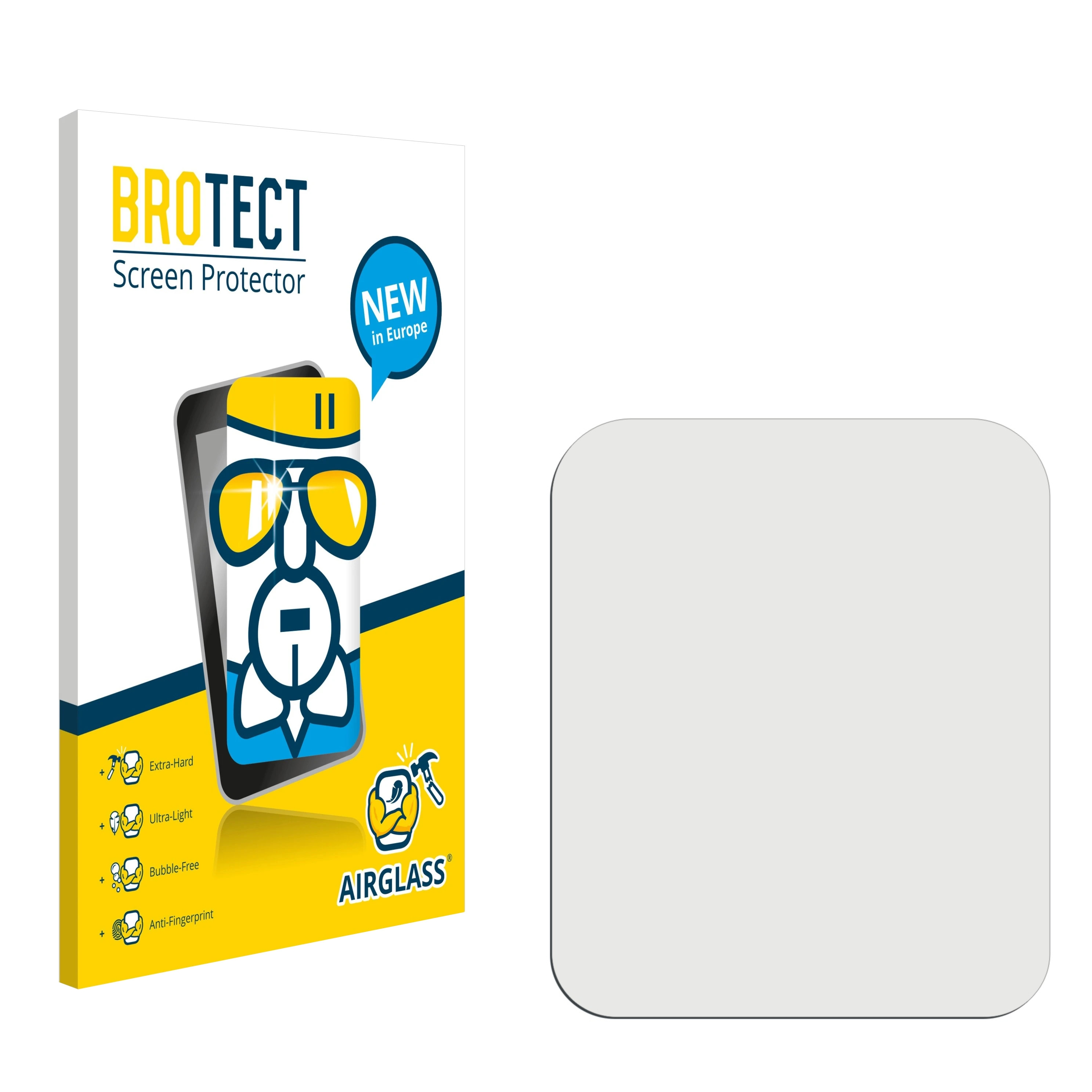Plus) Schutzfolie(für Ninetec Smart9 BROTECT klare Airglass