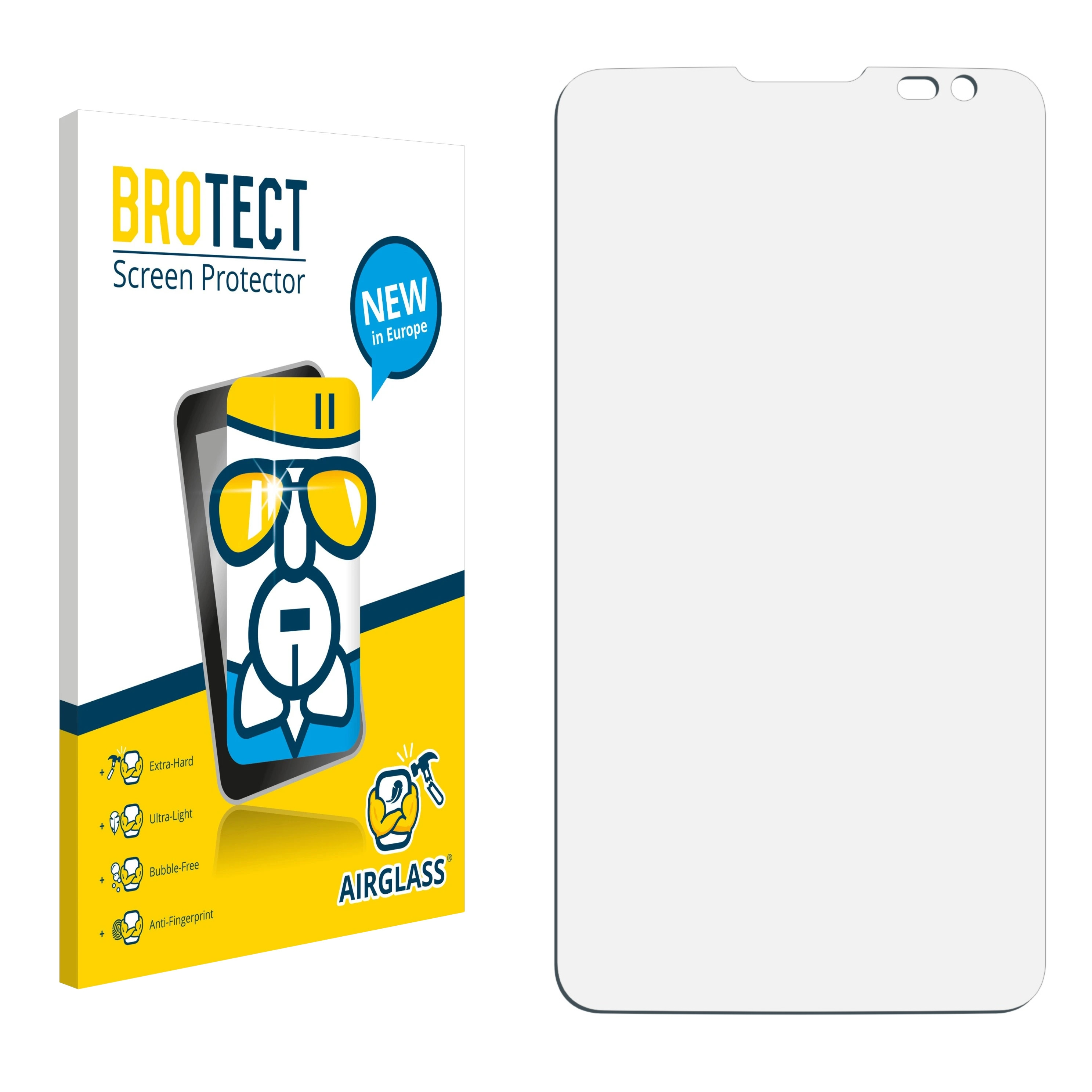 BROTECT Airglass D325 Sim)) L70 Schutzfolie(für klare LG (Dual