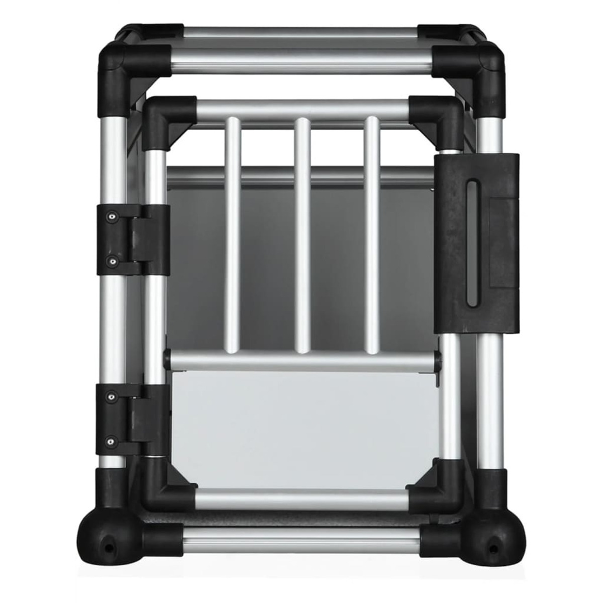 Fahrrad-Satteltaschen, grüner Stoff, schwarze Verkleidung, weißes Kreislogo auf weißem Grund.