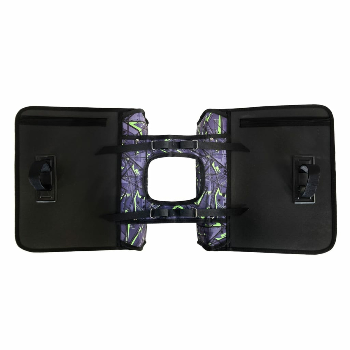 Eine Displayschutzfolienbox und ein Displayschutz. Die Box zeigt ein Telefon und eine Comicfigur.