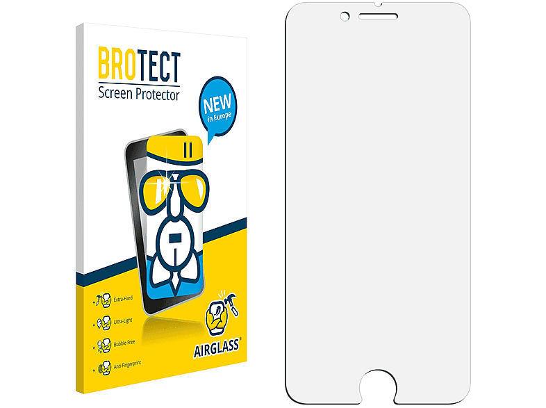 BROTECT 7) iPhone Schutzfolie(für klare Airglass Apple