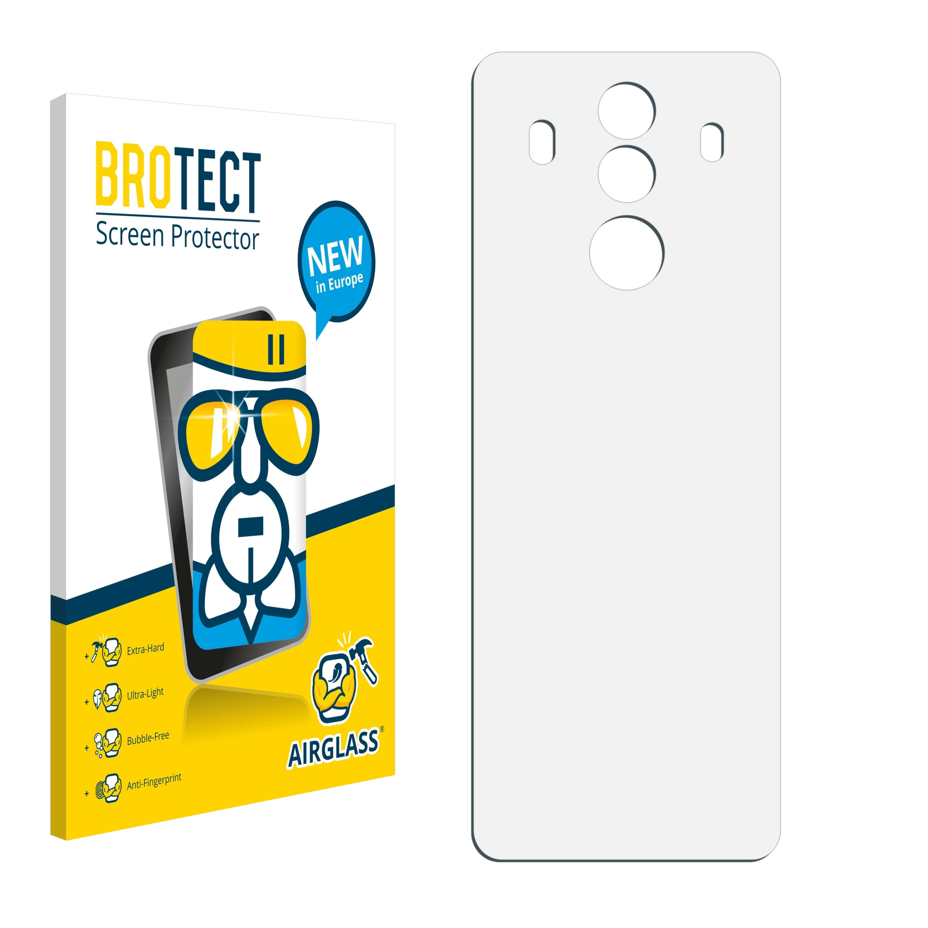 BROTECT Airglass Pro) Mate 10 klare Schutzfolie(für Huawei
