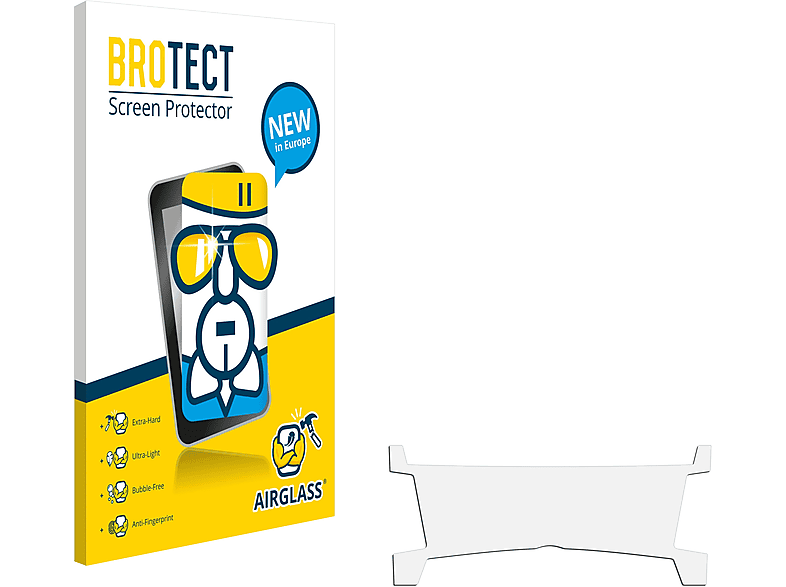 BROTECT Airglass klare Schutzfolie(für JVC KW-R520E)