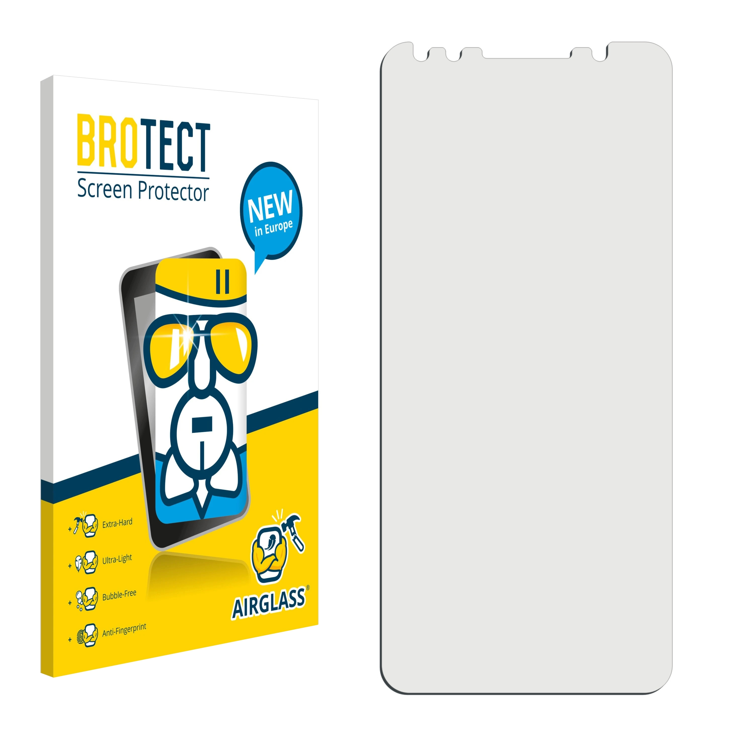 klare Vodafone BROTECT Smart N9) Airglass Schutzfolie(für