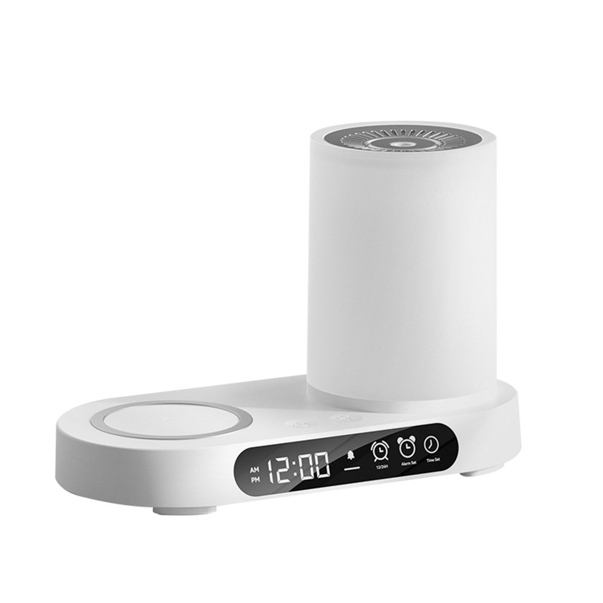 Bluetooth-Lautsprecher, und (Raumgröße: 20 m²) USB-Aromatherapie-Diffusor, BRIGHTAKE kabelloses Weiß Beleuchtung, Laden Luftbefeuchter Wecker