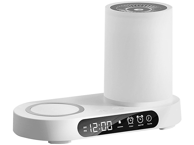 Weiß Bluetooth-Lautsprecher, Wecker und m²) Laden USB-Aromatherapie-Diffusor, Beleuchtung, kabelloses BRIGHTAKE (Raumgröße: Luftbefeuchter 20