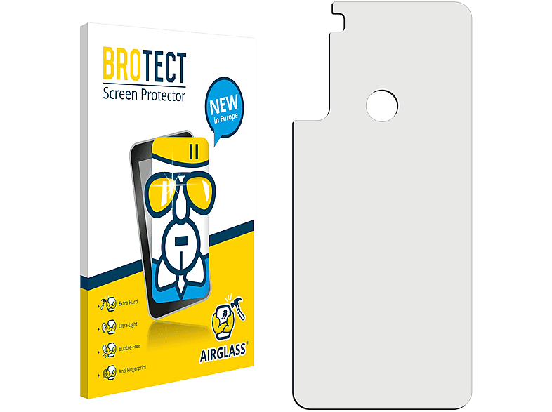 BROTECT Airglass klare Schutzfolie(für Xiaomi Redmi Note 8 2021)