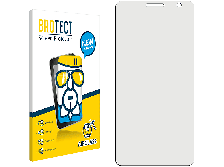 1B BROTECT 2020) klare Alcatel Airglass Schutzfolie(für