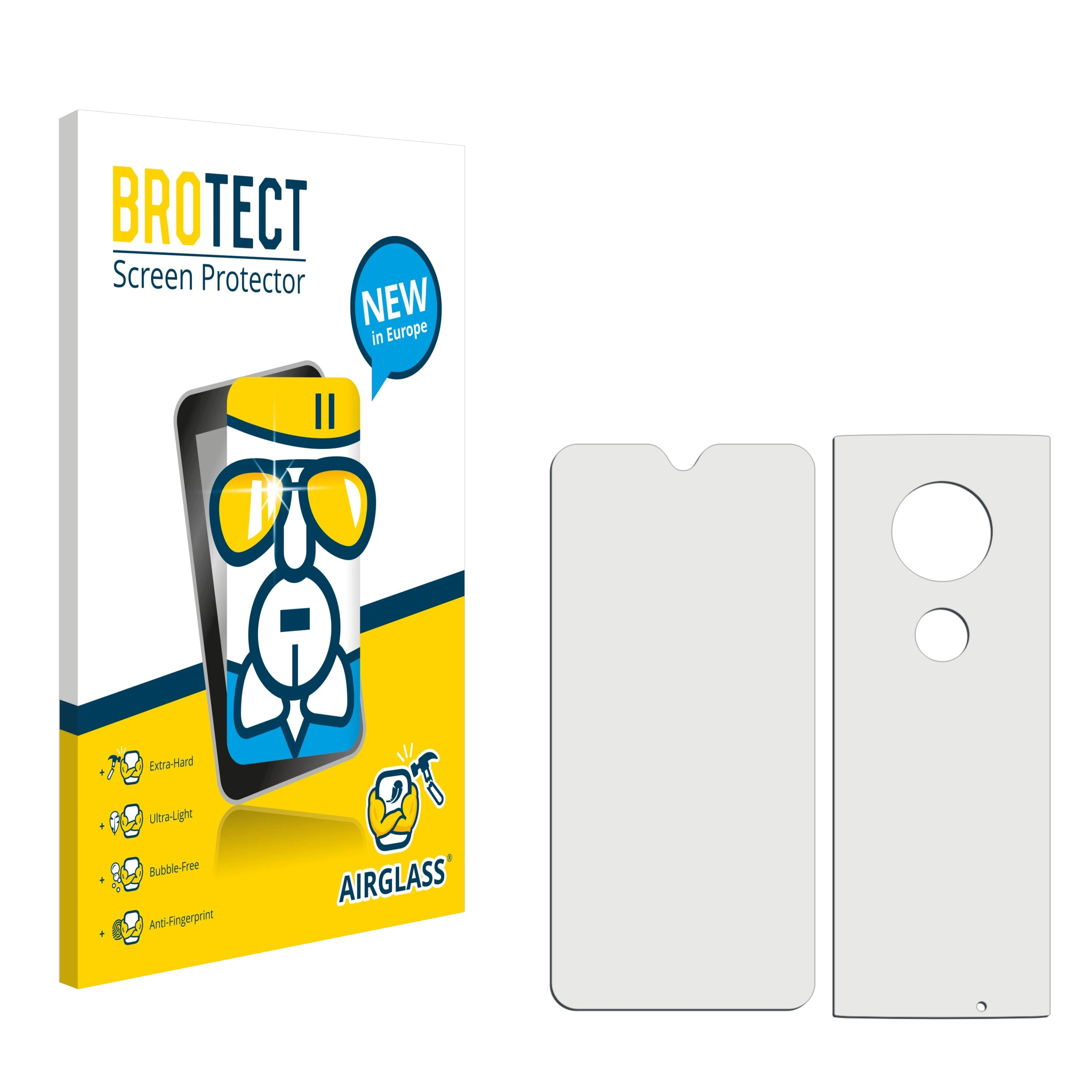 Moto BROTECT G7) Schutzfolie(für Airglass Motorola klare