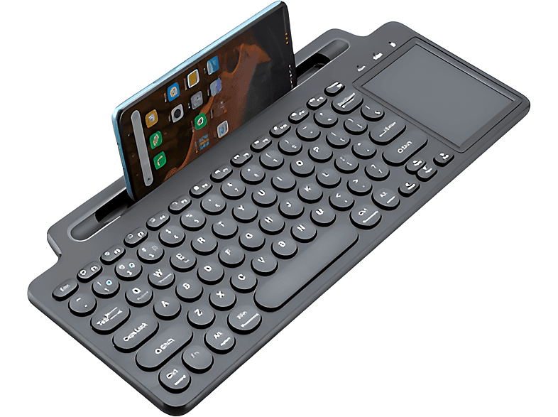 BRIGHTAKE Bluetooth Wireless Tastatur - Vielseitige Konnektivität und Smarte Funktionen, Wireless Keyboard
