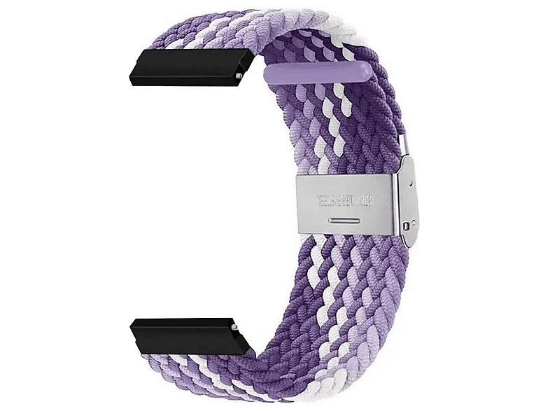 CASEONLINE Geflochten, Watch 6 Gradient Classic Galaxy Samsung, Ersatzarmband, (47mm), purple