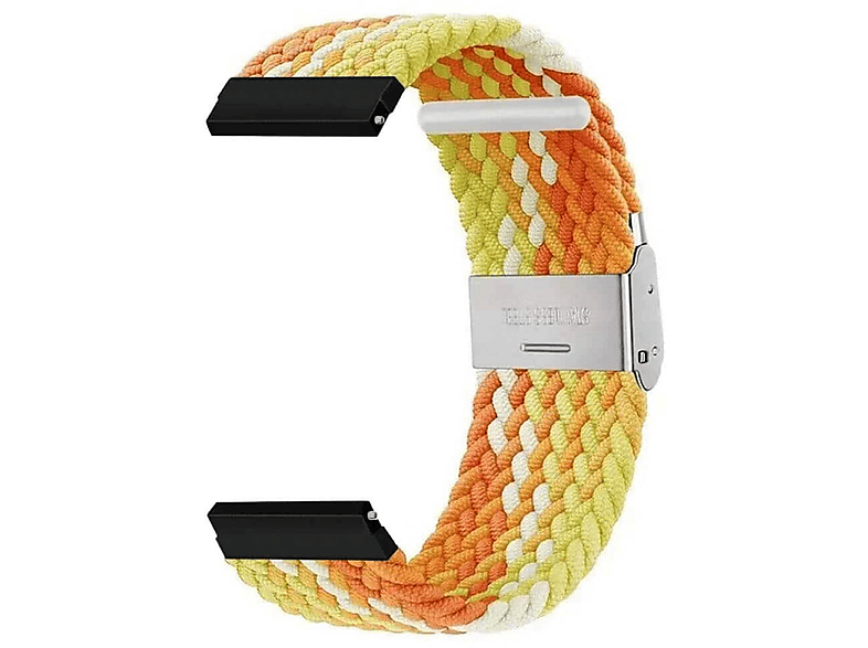 CASEONLINE Geflochten, Ersatzarmband, Samsung, Galaxy Watch 6 Classic (47mm), Gradient orange