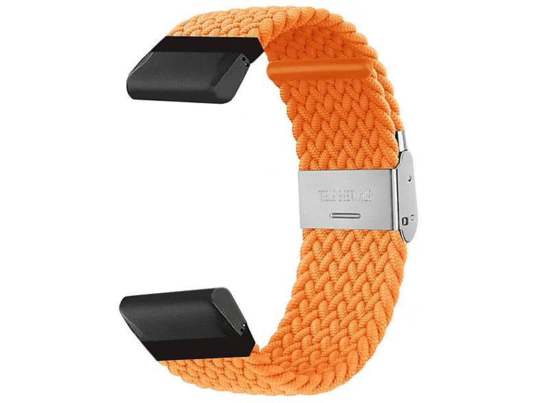 CASEONLINE Geflochten, Ersatzarmband, Samsung, Classic Watch Galaxy 6 Orange (47mm)