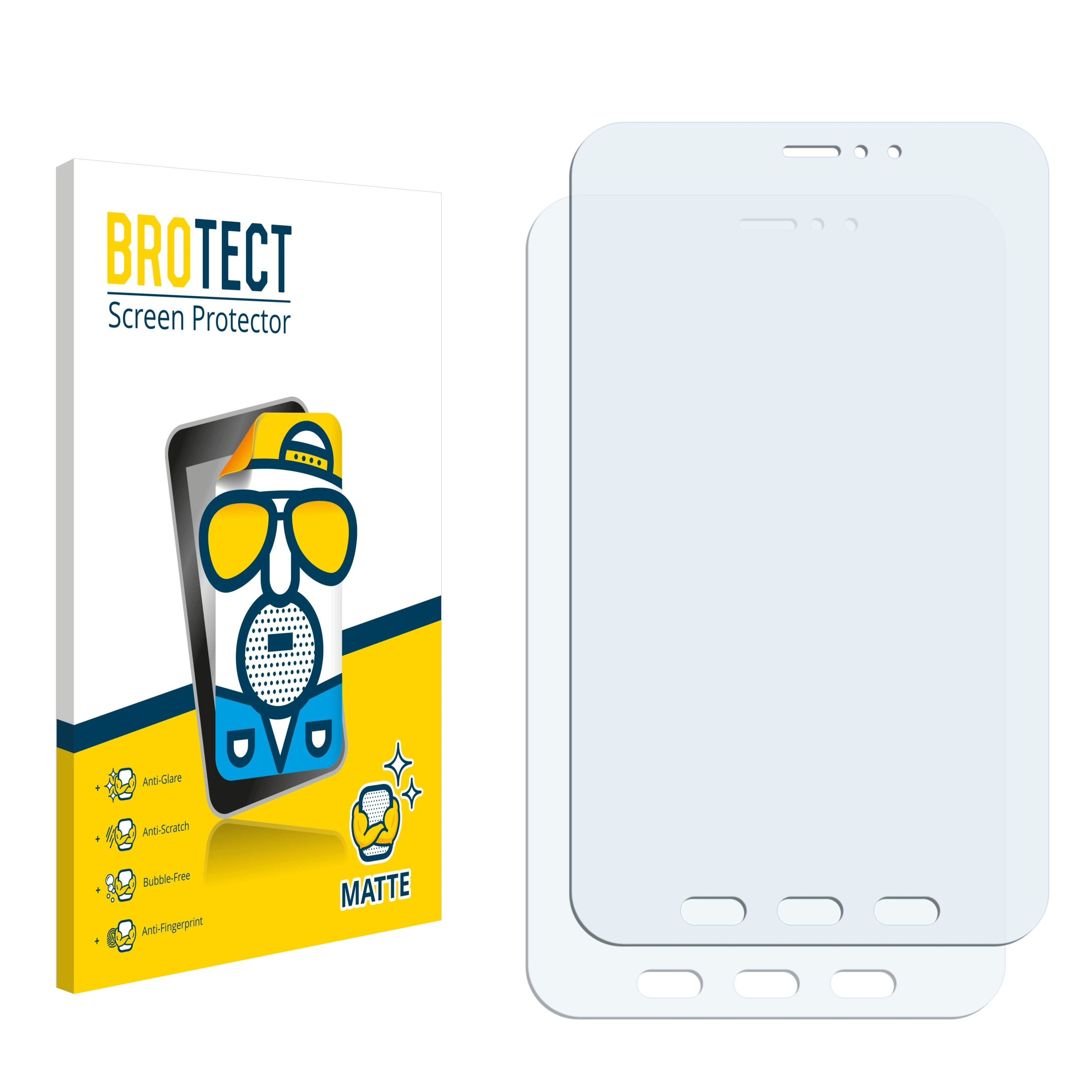 matte 2x BROTECT Tab Schutzfolie(für Active 3) Samsung Galaxy