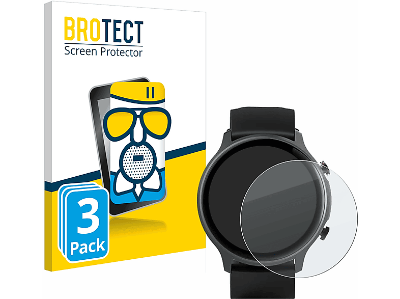 6910) Fit Schutzfolie(für Airglass Hama matte Watch BROTECT 3x