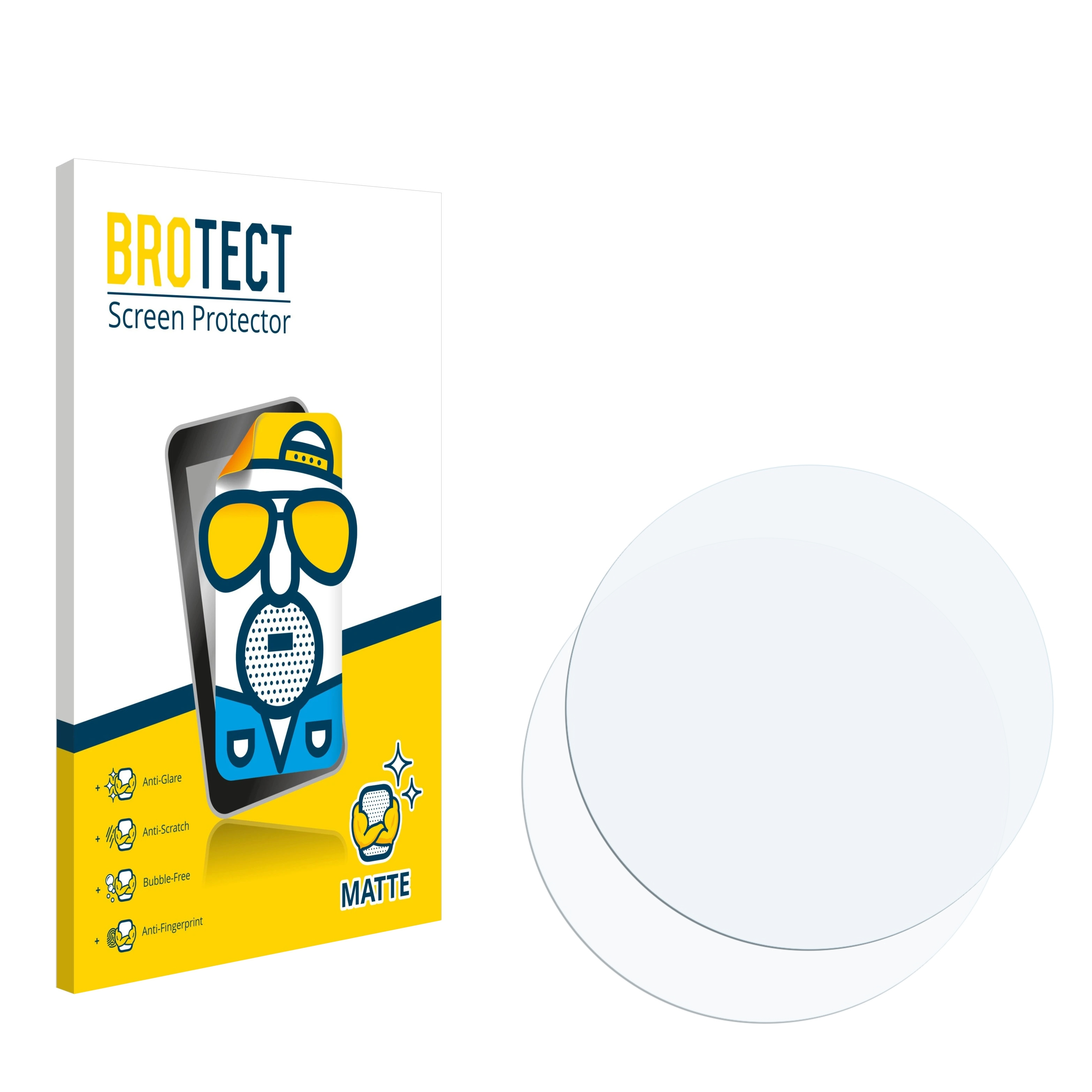 BROTECT 2x matte Schutzfolie(für Fitness-Smartwatch) SilverCrest