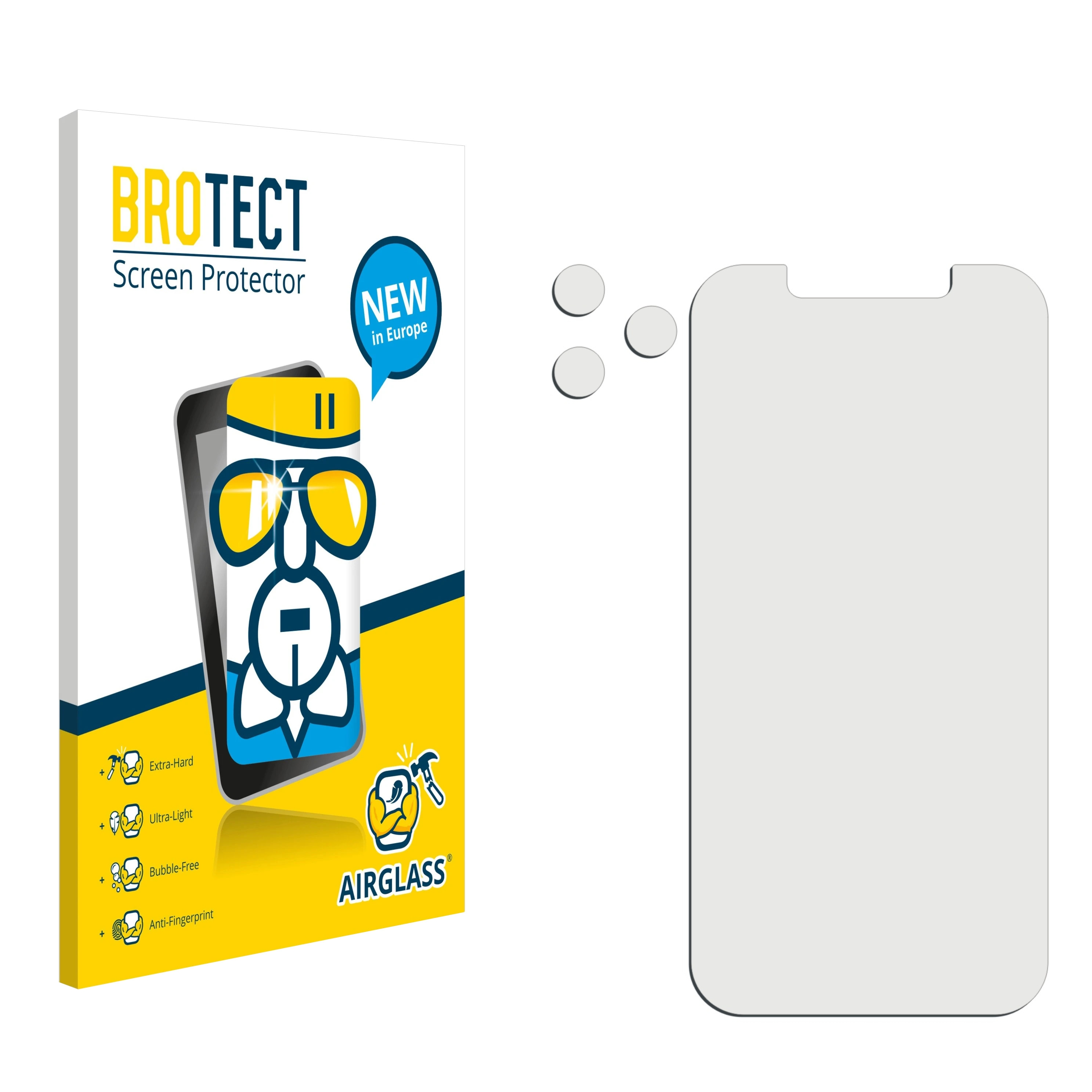 12 Schutzfolie(für Apple iPhone Max) BROTECT Pro klare Airglass