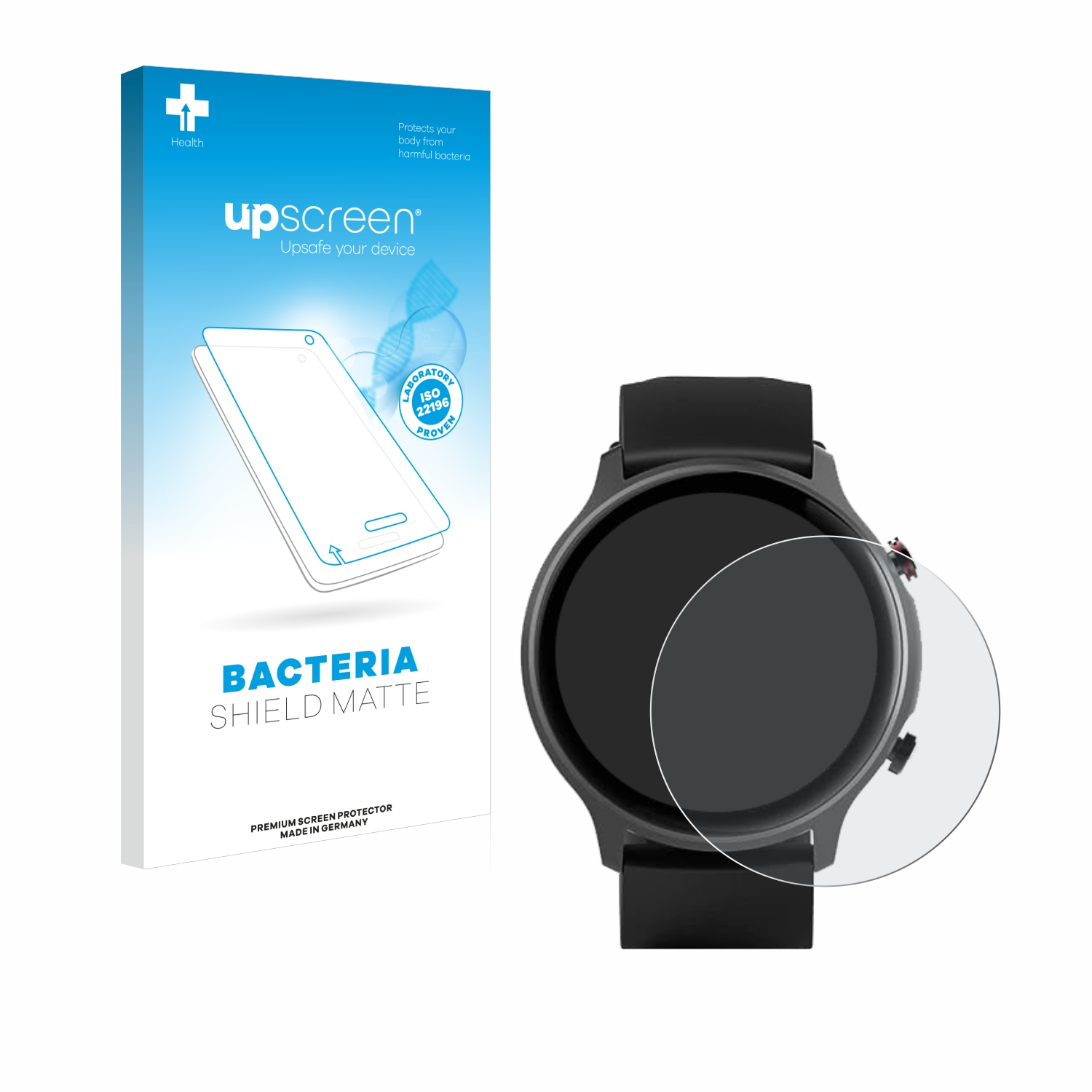 UPSCREEN antibakteriell entspiegelt Fit Watch Schutzfolie(für matte Hama 6910)