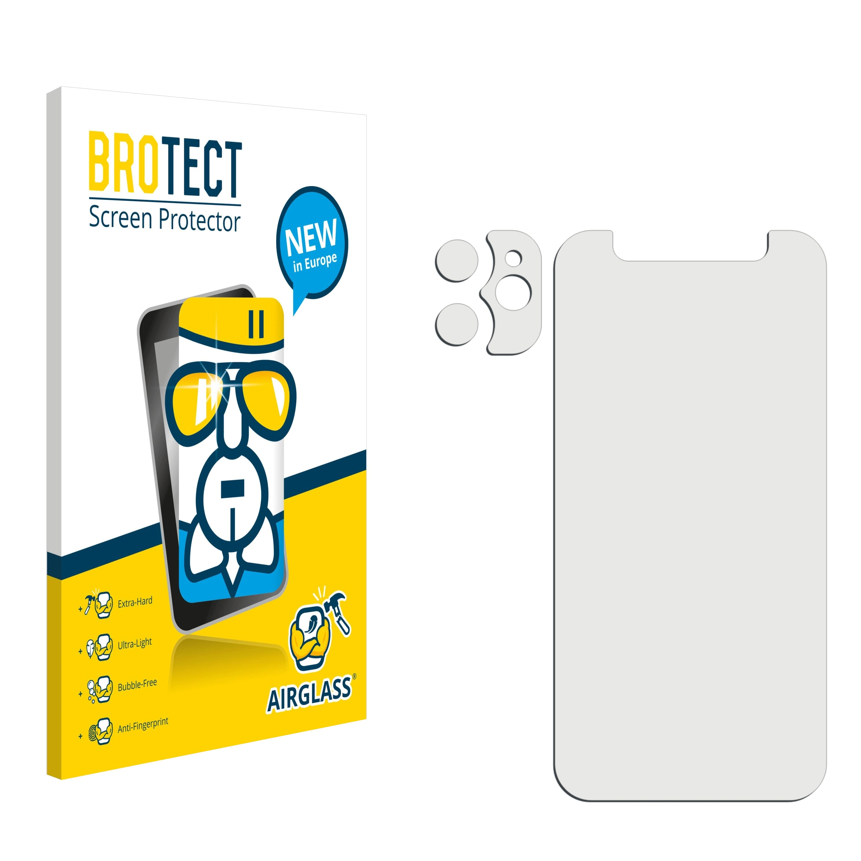BROTECT Airglass klare Schutzfolie(für Apple mini) 12 iPhone