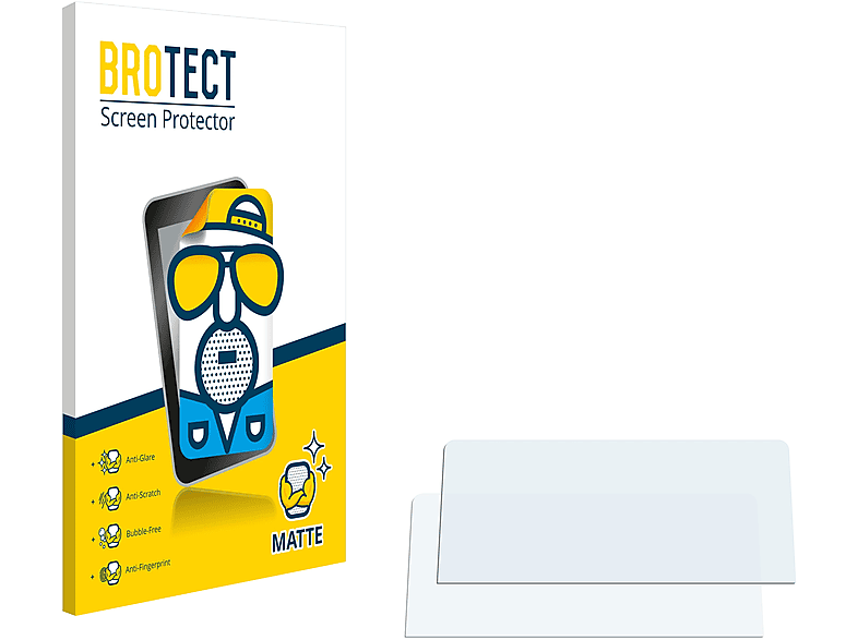 BROTECT 2x matte Schutzfolie(für NaviFly Android (10.2\