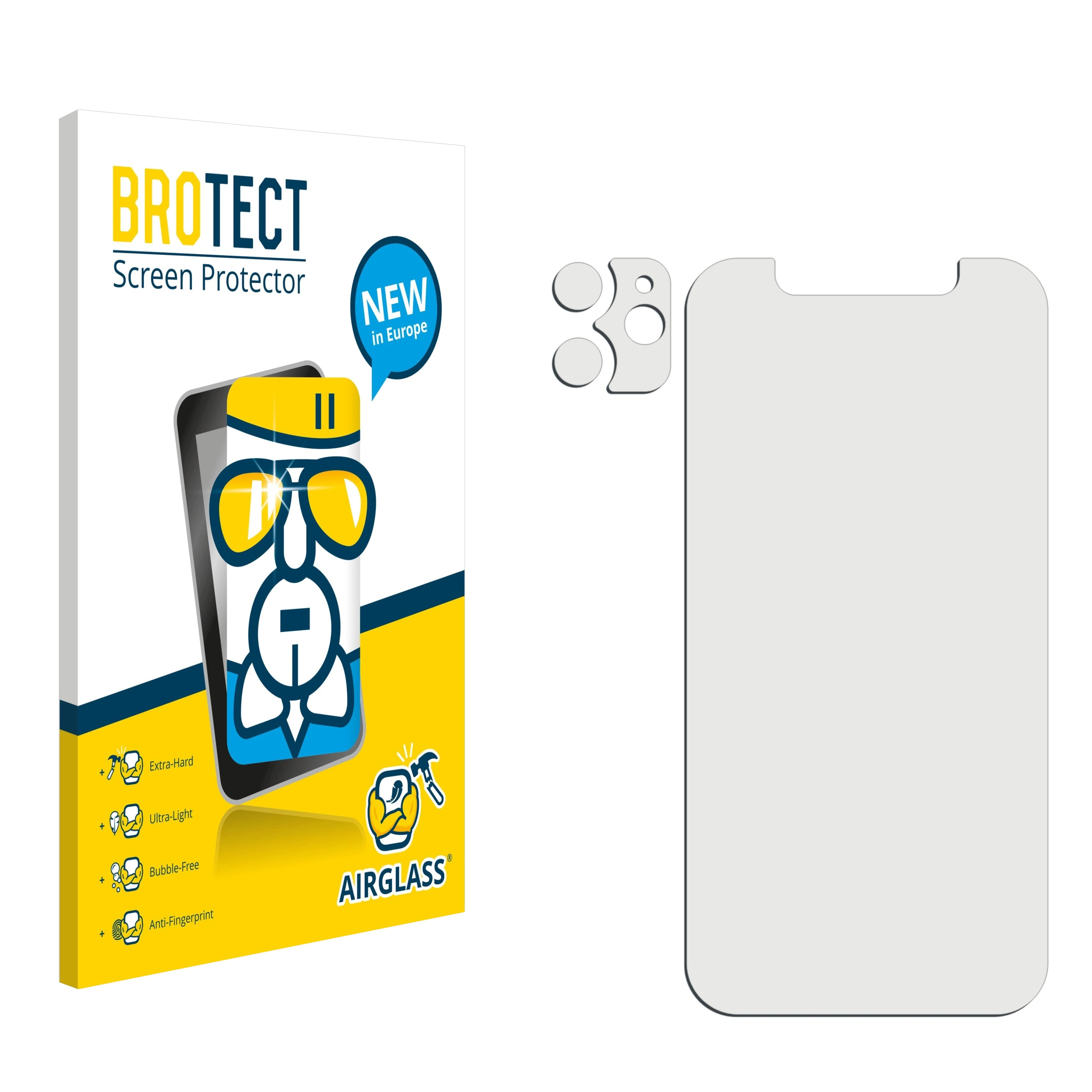 BROTECT Airglass Schutzfolie(für klare Apple iPhone 12)