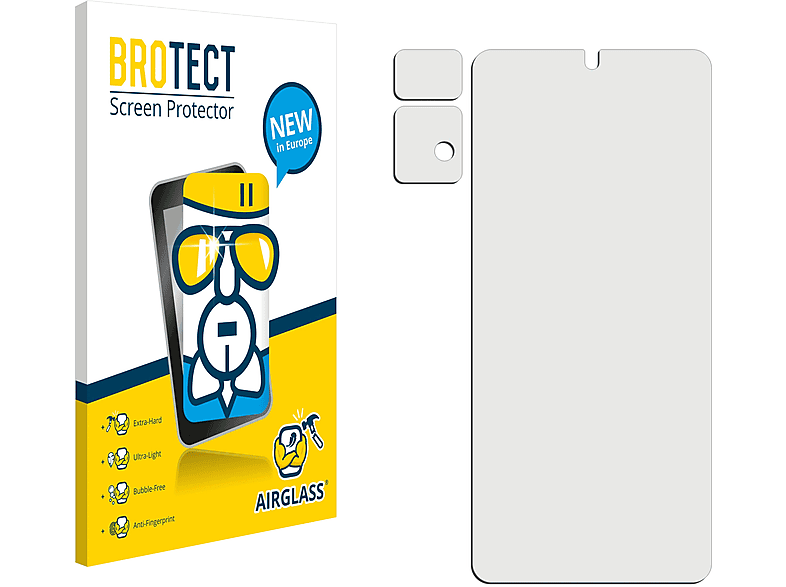 11 BROTECT Xiaomi Schutzfolie(für Pro) klare Redmi Note Airglass