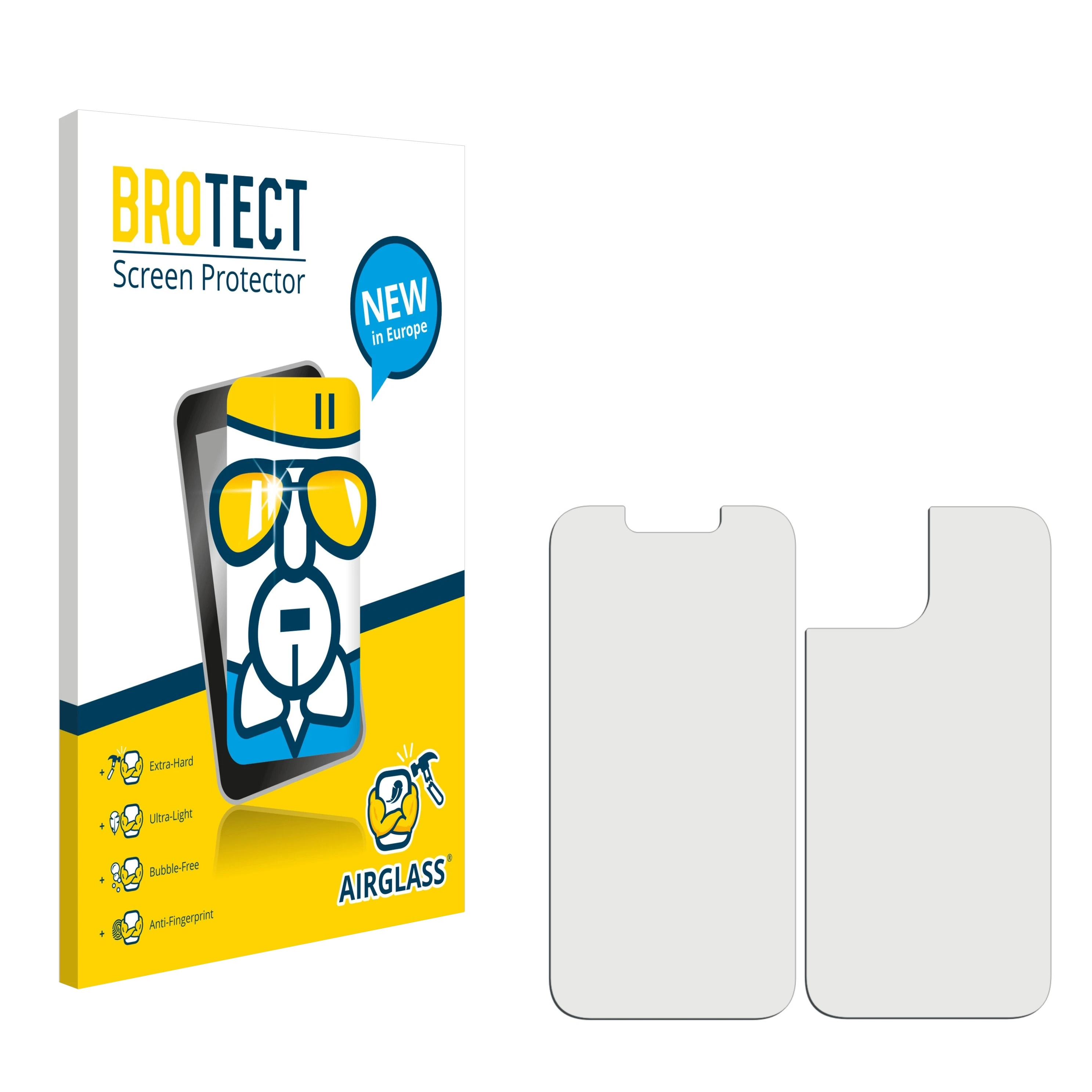 BROTECT Airglass klare iPhone Apple 14) Schutzfolie(für