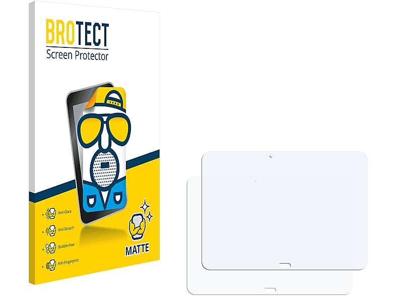 BROTECT 2x matte Schutzfolie(für Samsung Galaxy Tab 4 10.1 SM-T530)