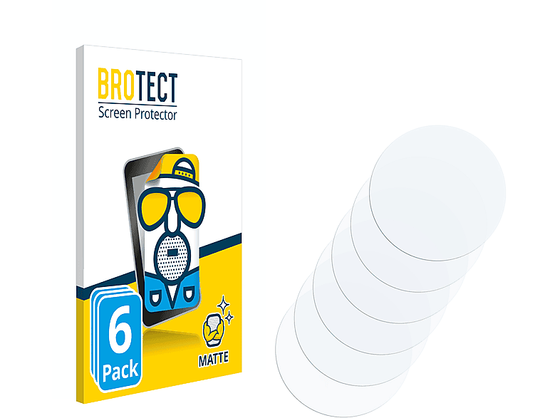 BROTECT 6x matte 49 ø: Schutzfolie(für Universal Armbanduhren (Kreisrund, mm))