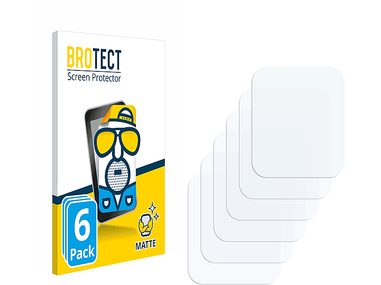 BROTECT 6x matte Schutzfolie(für Garmin Forerunner 30) | Smartwatch Schutzfolien & Gläser