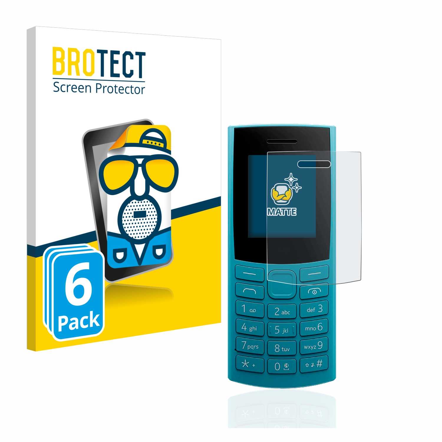 matte Nokia 6x 4G Schutzfolie(für 105 BROTECT (2023))
