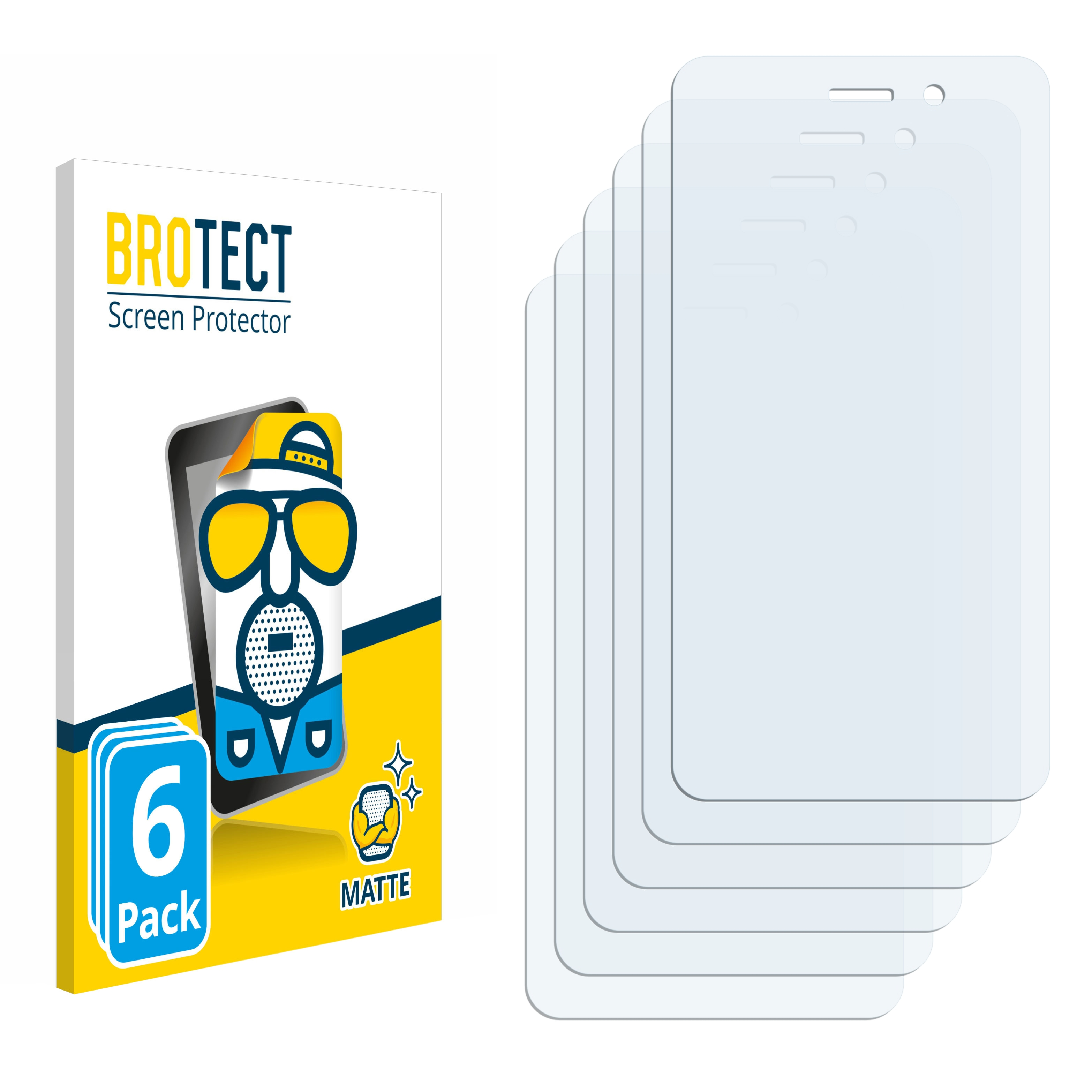 BROTECT 6x matte Schutzfolie(für NUU Mobile A1)