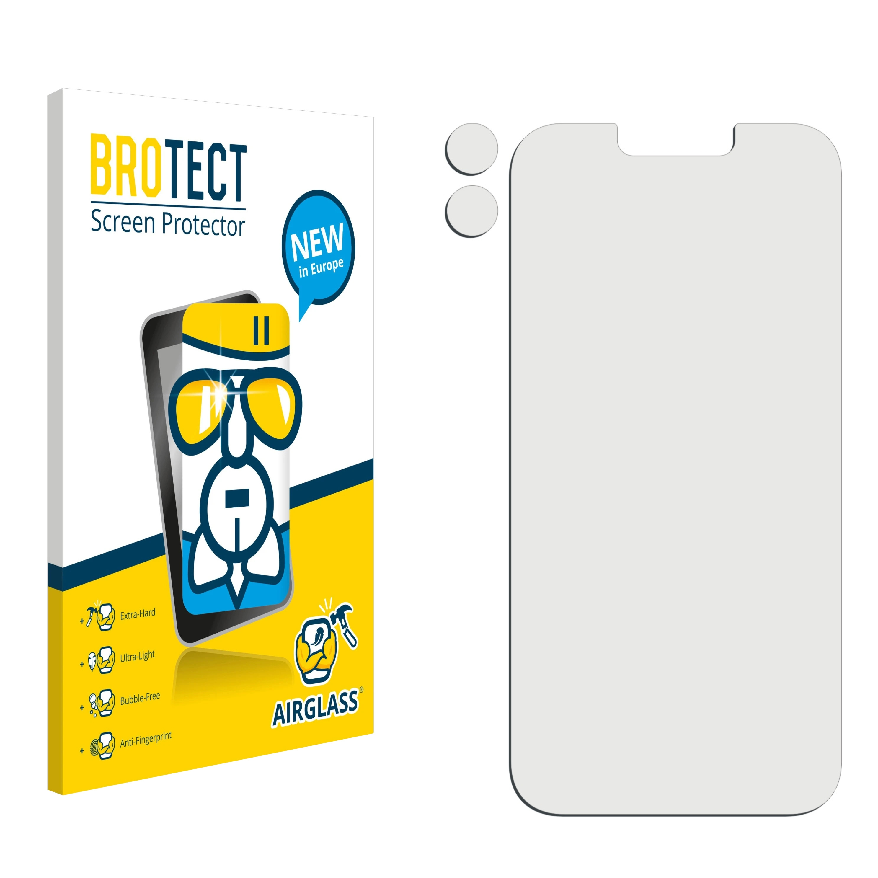 BROTECT Airglass klare Plus) Schutzfolie(für Apple 14 iPhone
