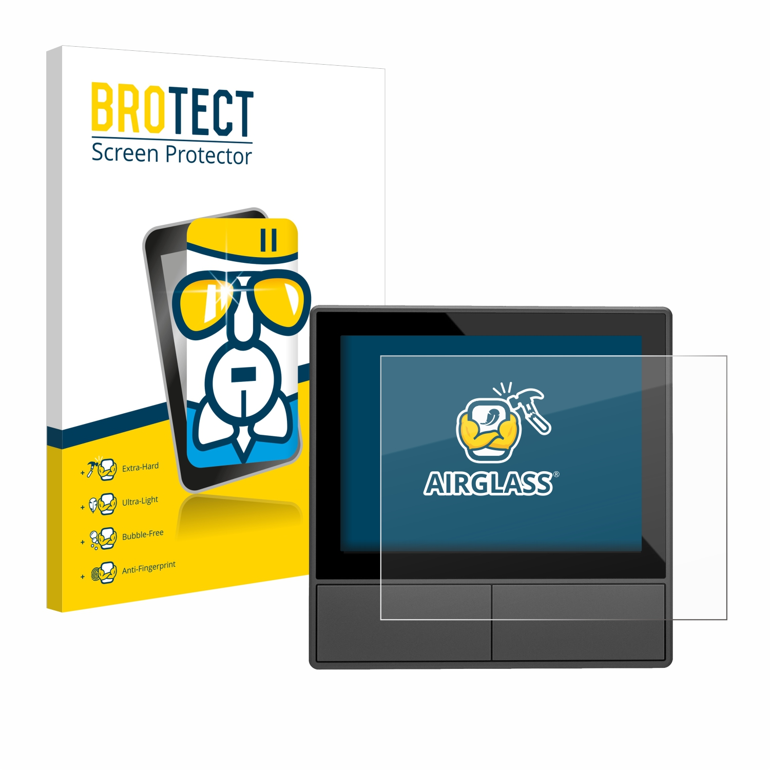 BROTECT Airglass klare Schutzfolie(für Smart SONOFF Switch Wall Scene EU) NSPanel