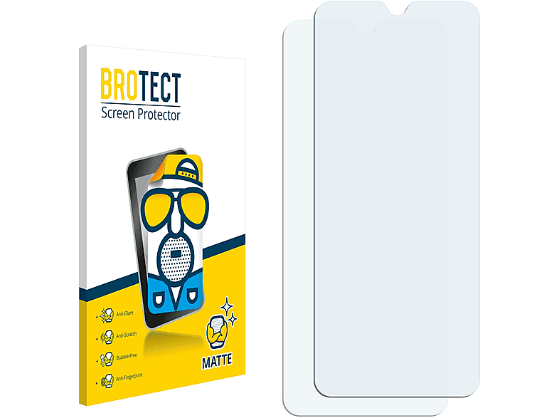 BROTECT 2x matte Schutzfolie(für HTC Wildfire E2 Plus)