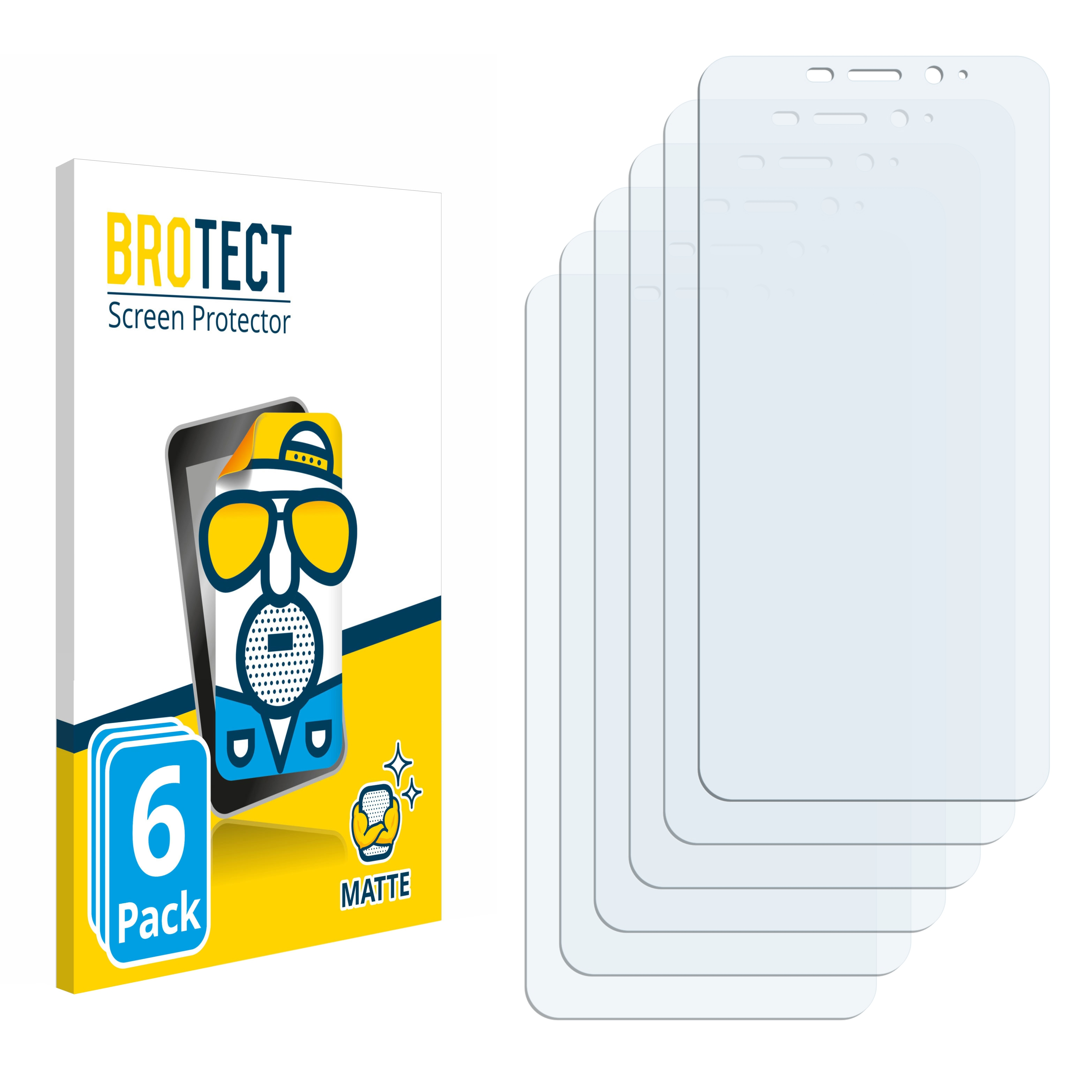 BROTECT 6x matte Schutzfolie(für Armor Ulefone X10)