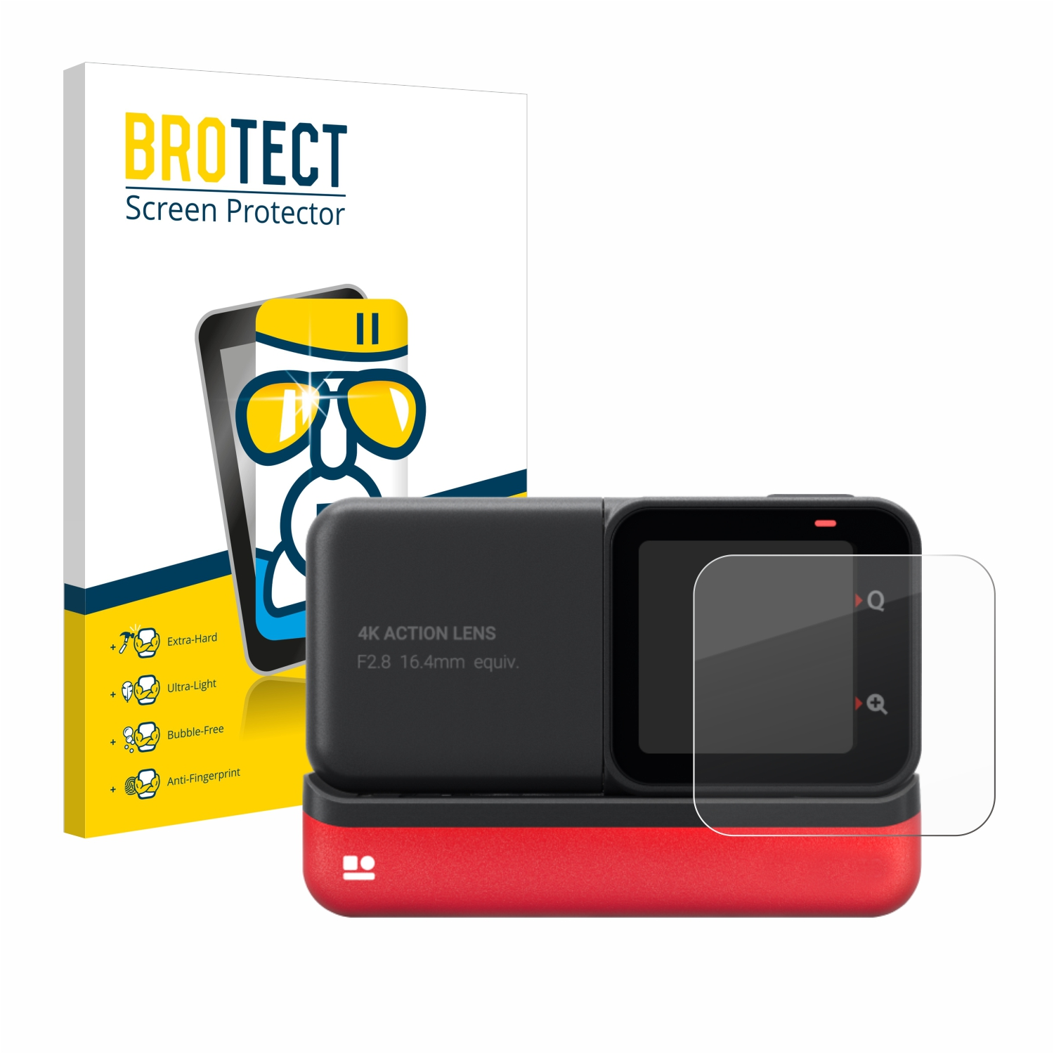 BROTECT Airglass klare Schutzfolie(für Insta360 Edition) 4K One RS