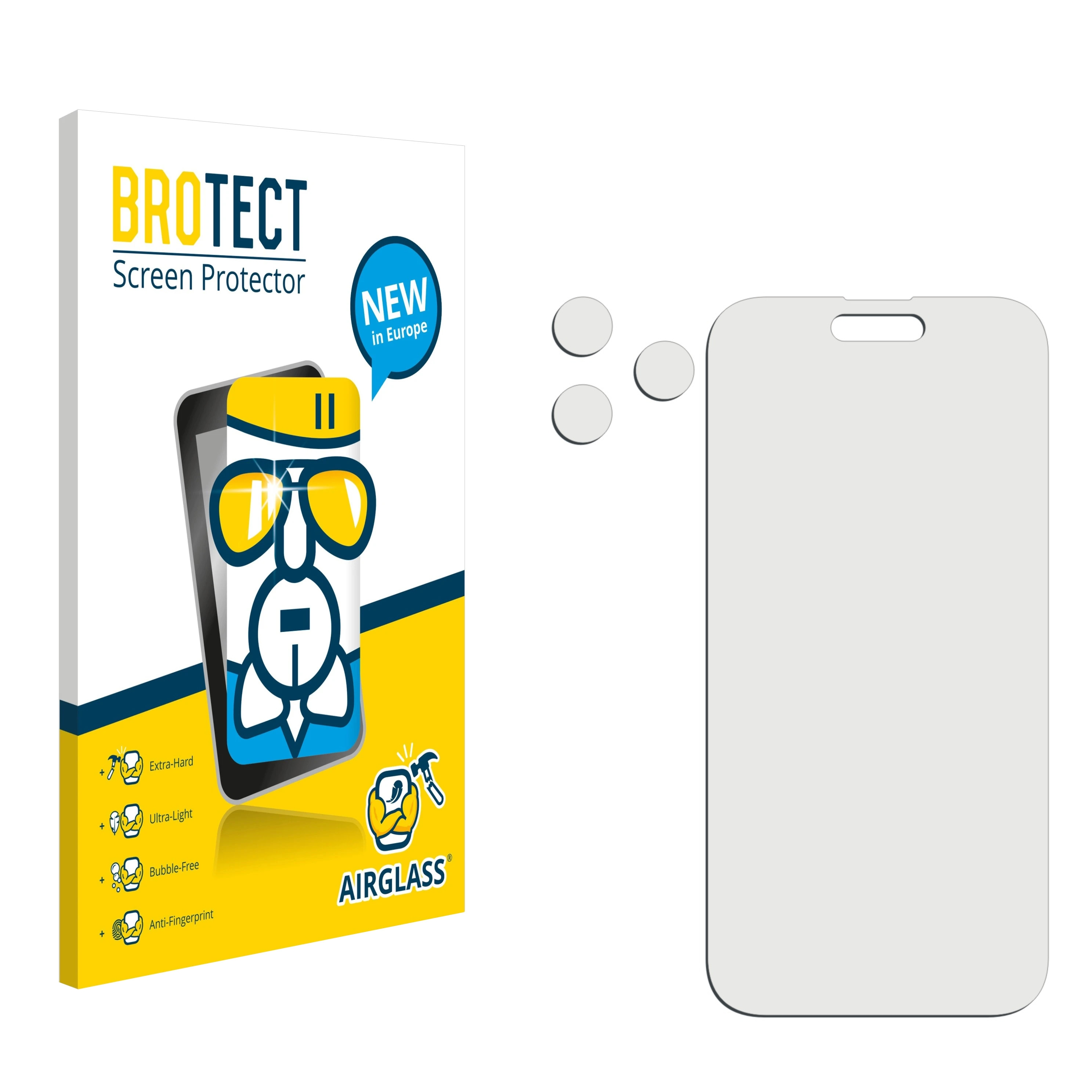 iPhone BROTECT Pro Schutzfolie(für Airglass 14 Apple Max) klare