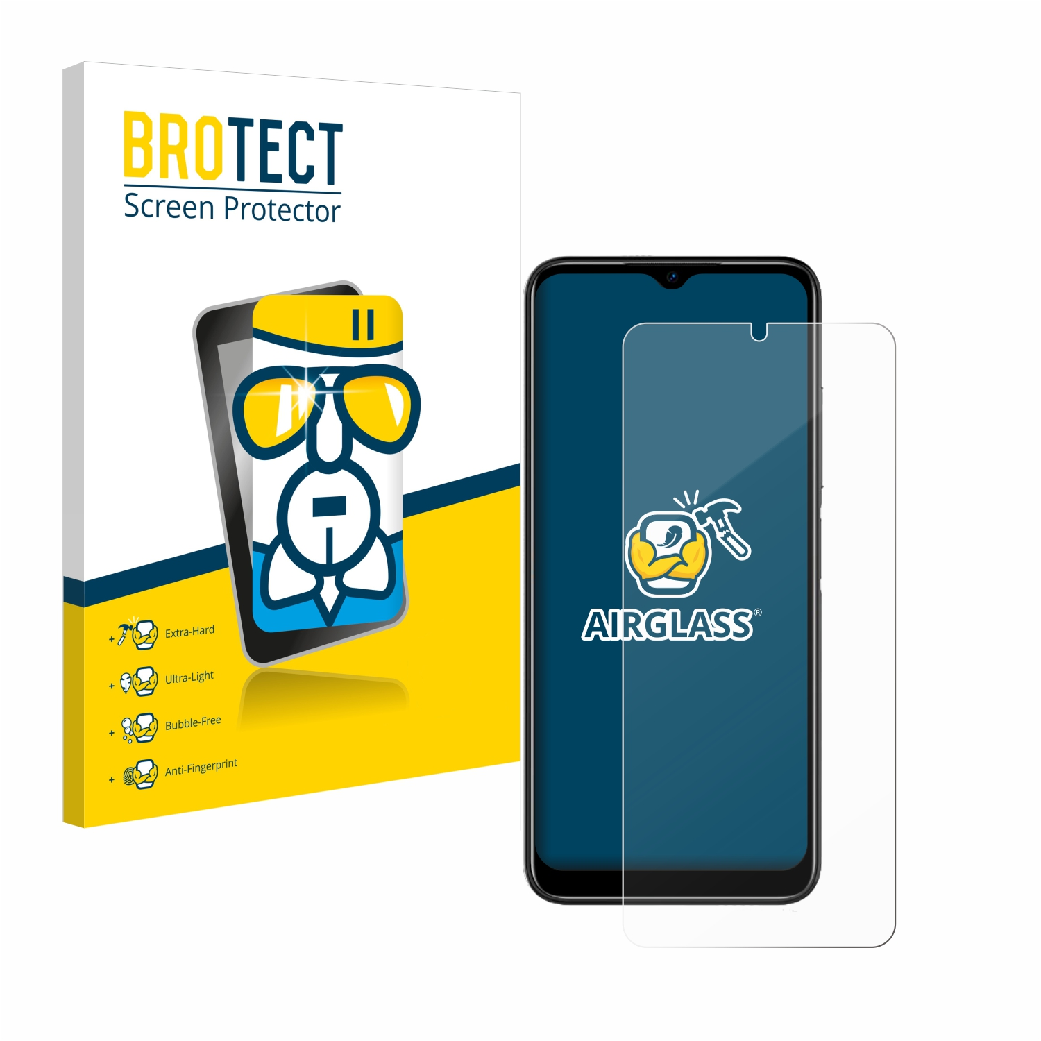 BROTECT Airglass klare Schutzfolie(für Doogee N50 Samsung)
